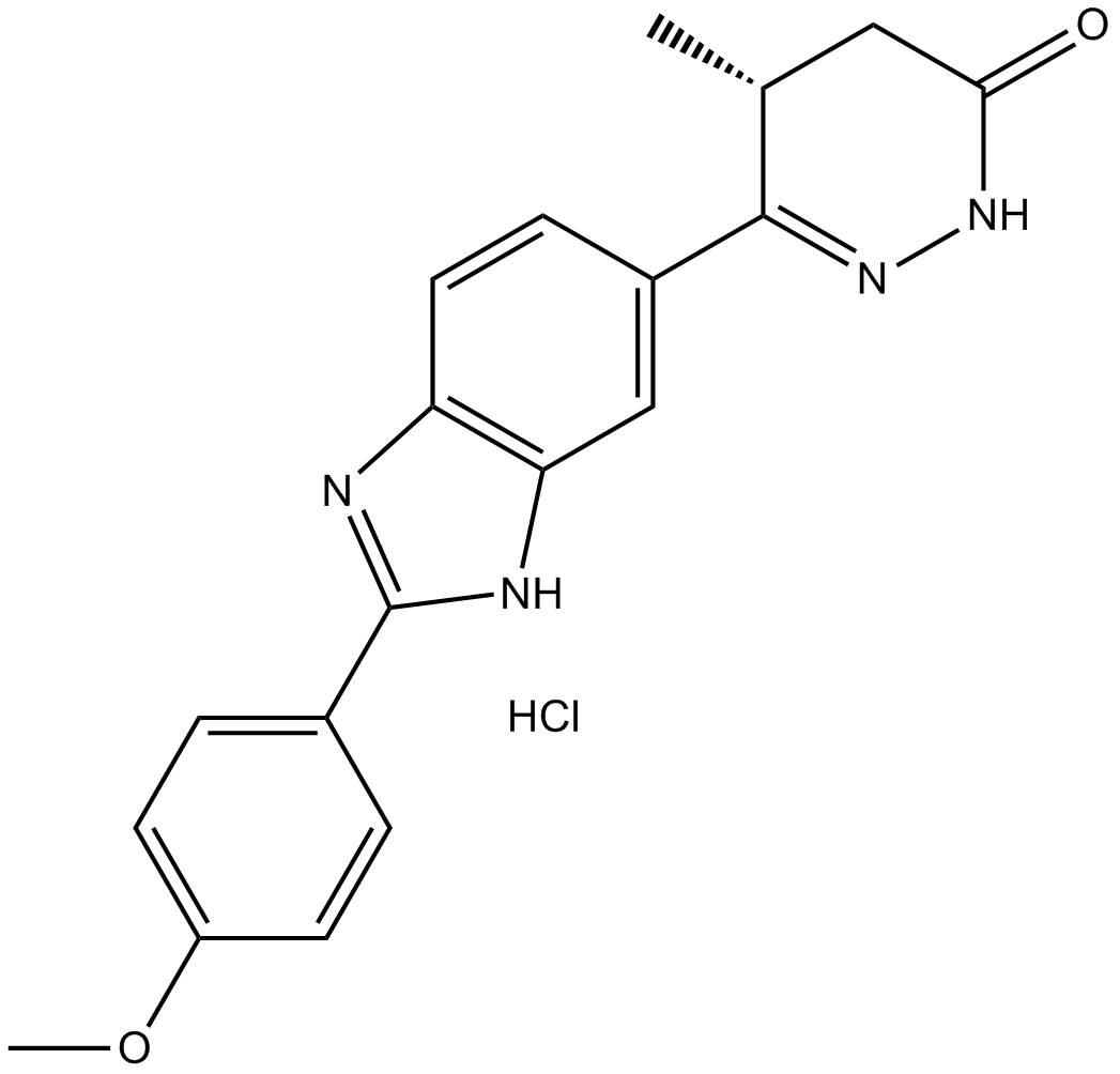 Pimobendan hydrochloride 化学構造