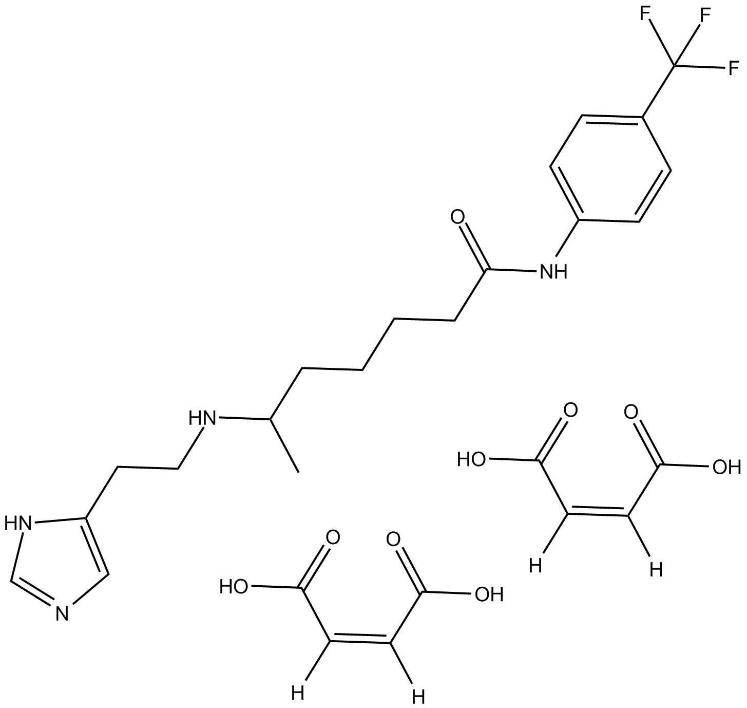 HTMT dimaleate 化学構造