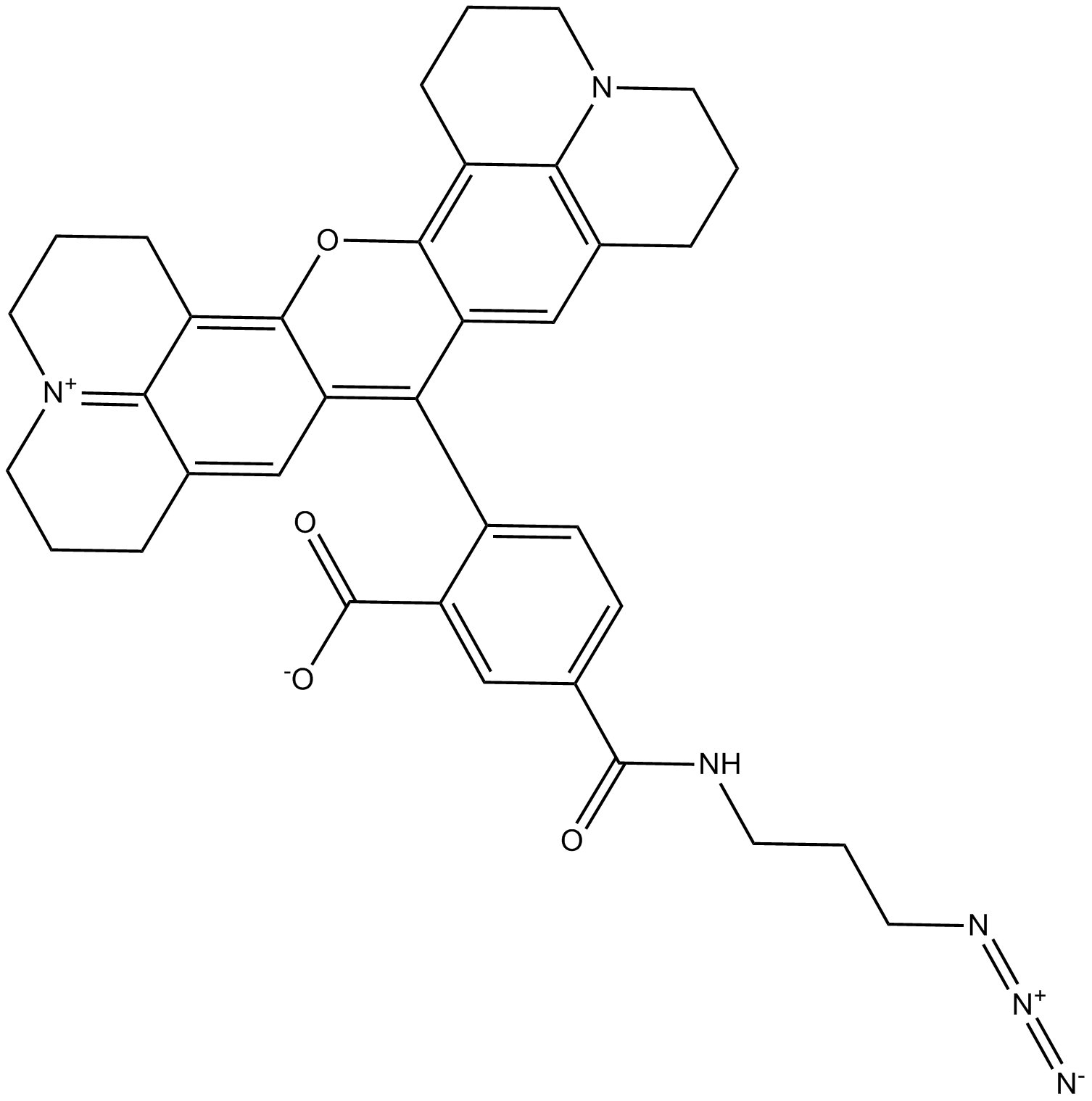ROX azide, 5- isomer 化学構造