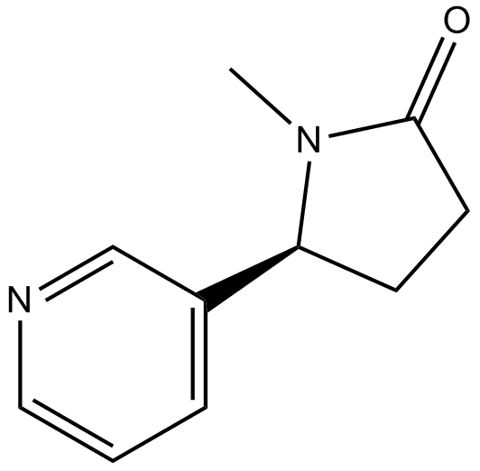 (-)-Cotinine  Chemical Structure