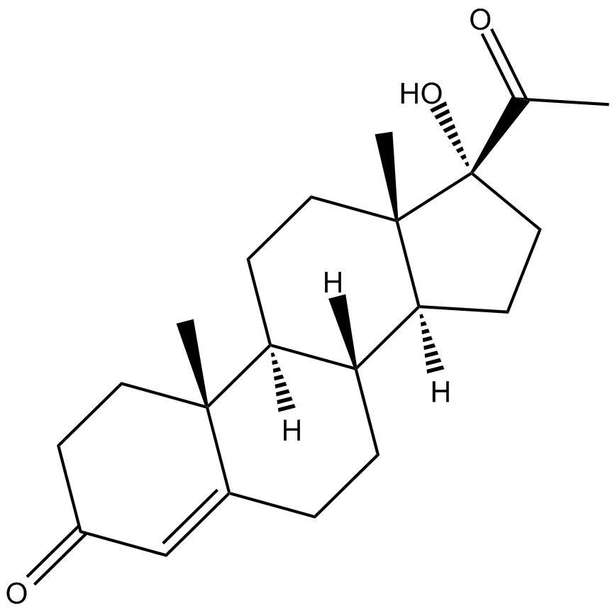 17-Hydroxyprogesterone  Chemical Structure
