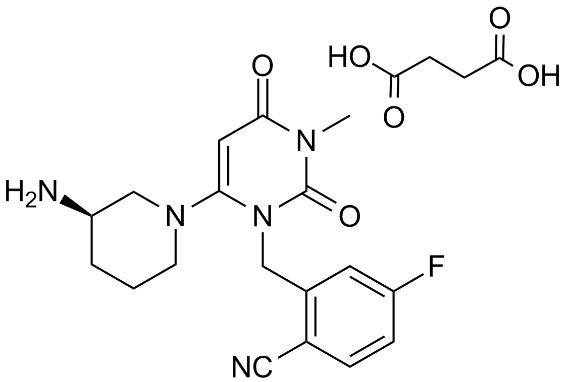 Trelagliptin succinate  Chemical Structure