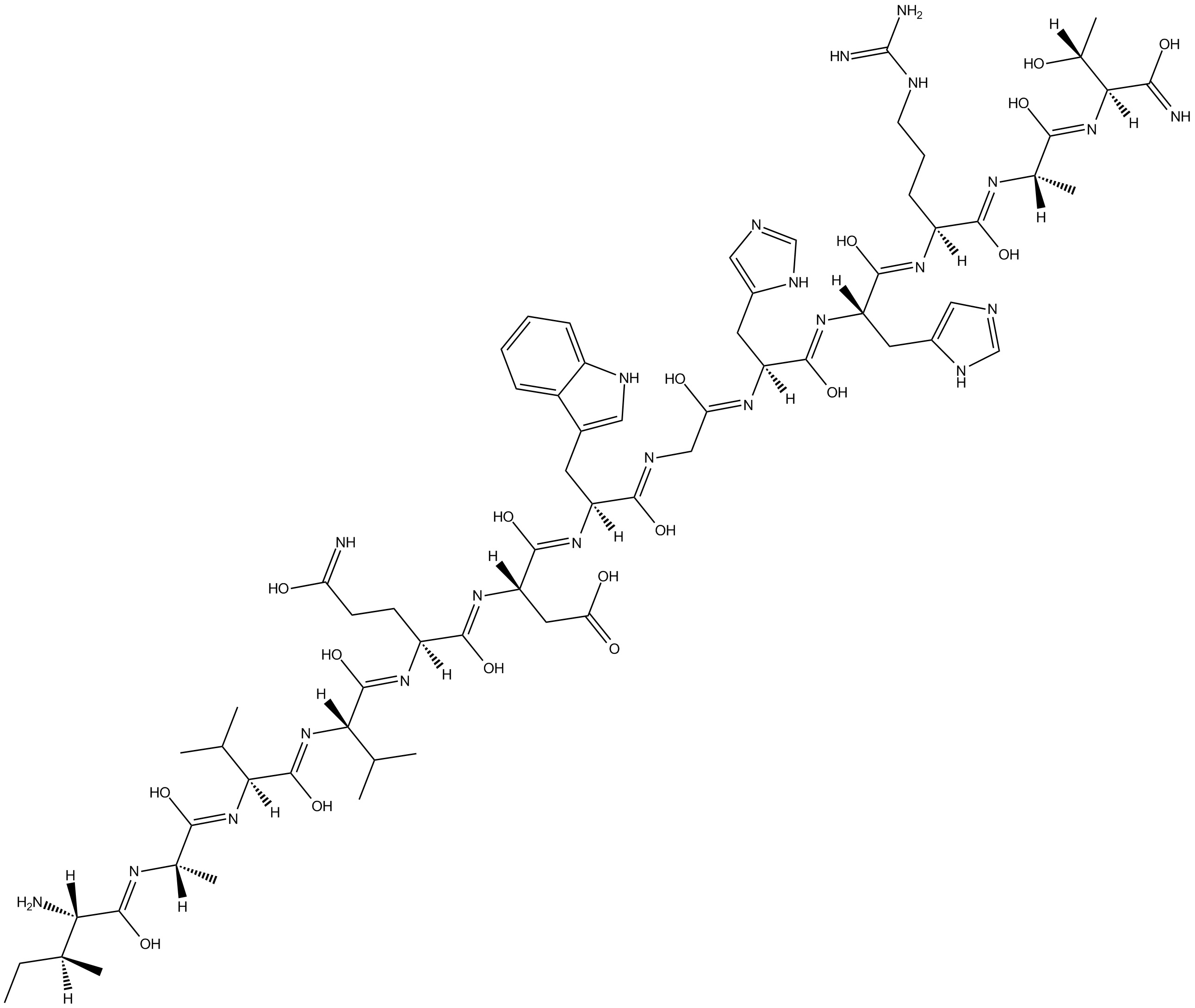 Compstatin control peptide  Chemical Structure