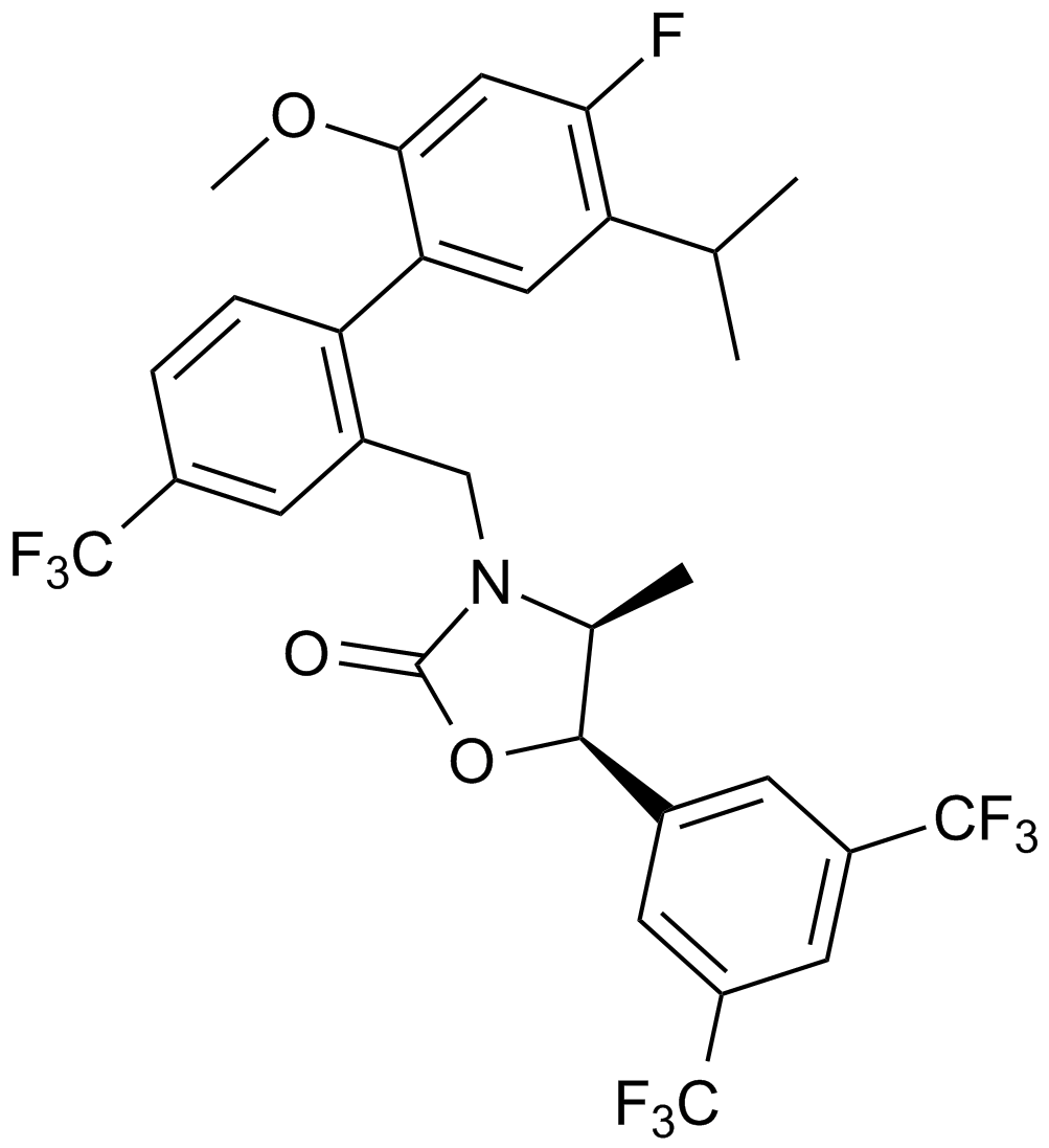Anacetrapib (MK-0859) 化学構造
