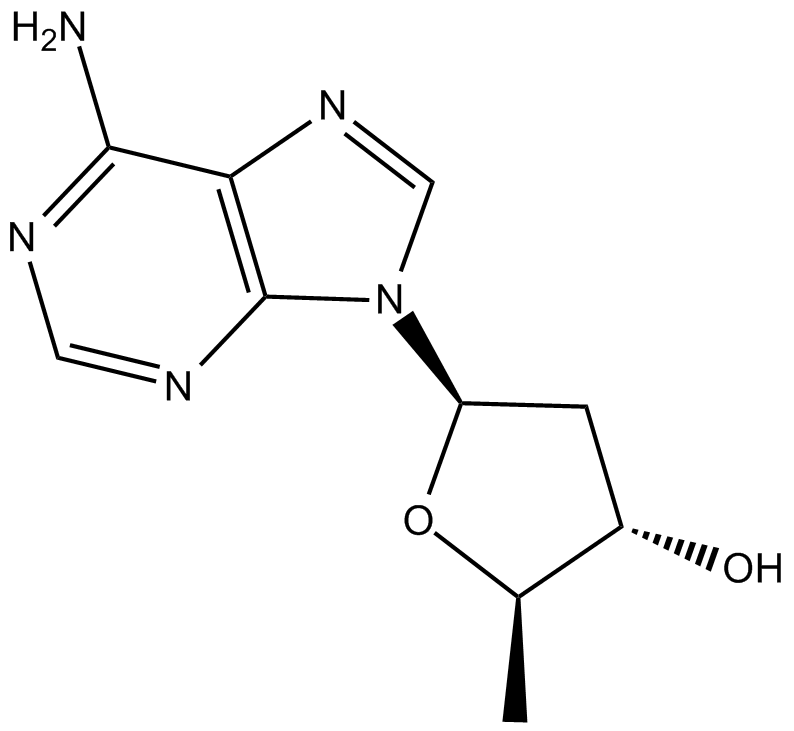 2',5'-dideoxy Adenosine التركيب الكيميائي