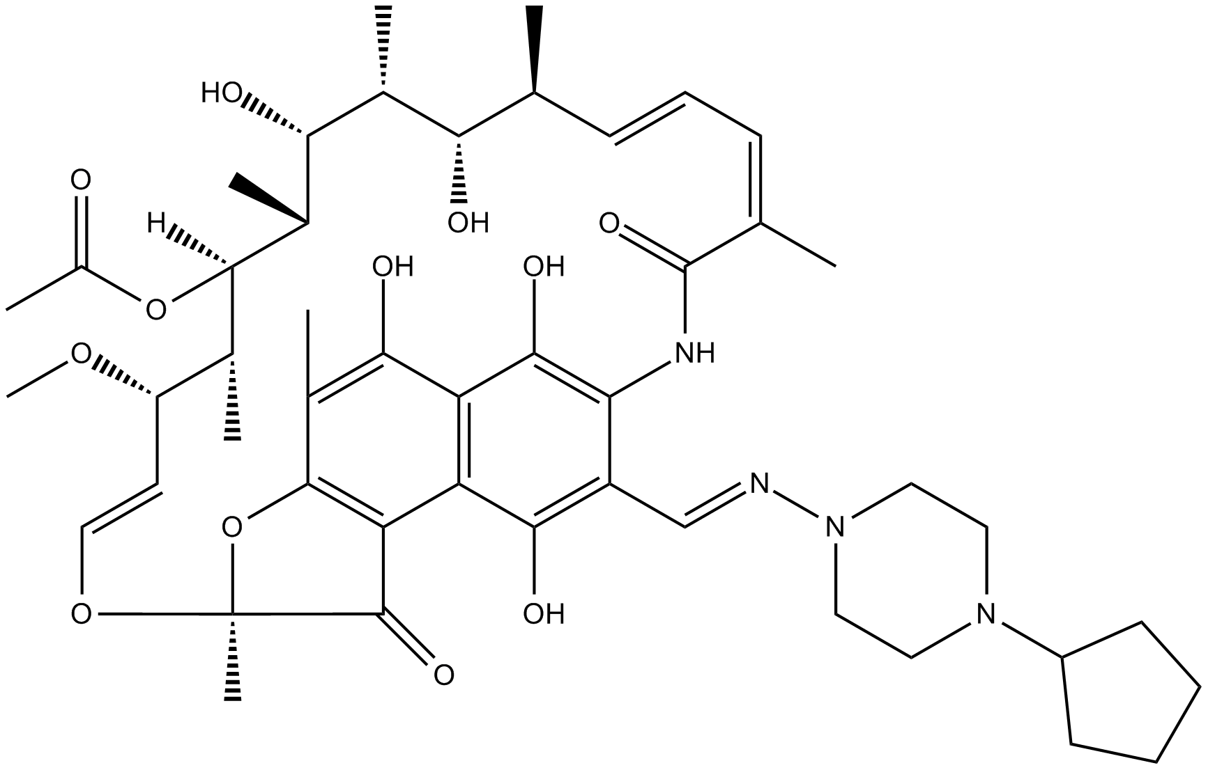 Rifapentine التركيب الكيميائي