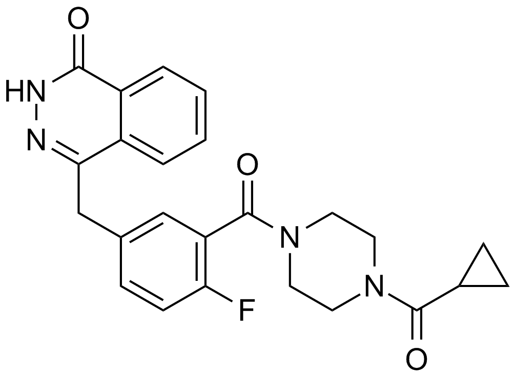 Olaparib (AZD2281, Ku-0059436) Chemical Structure