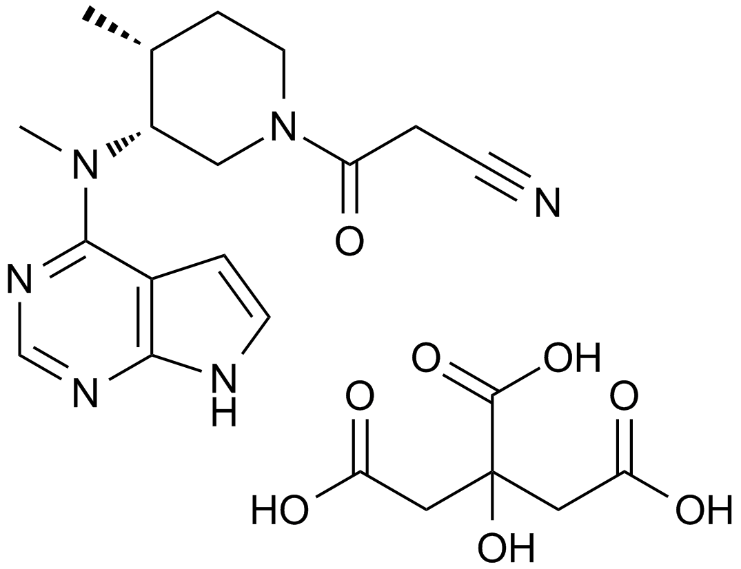 Tofacitinib (CP-690550) Citrate 化学構造