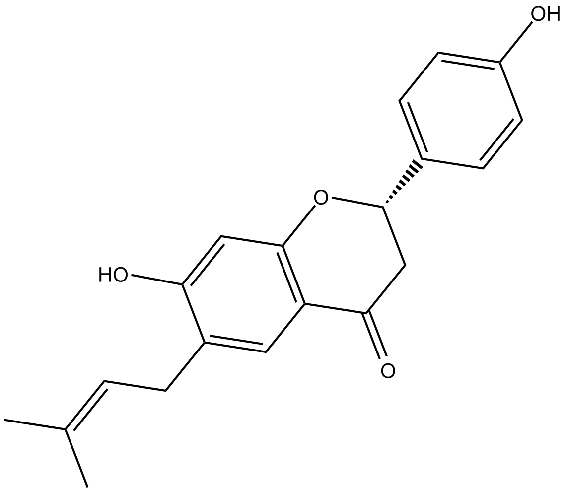 Bavachin Chemische Struktur