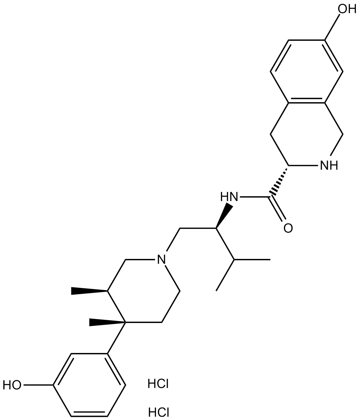 JDTic 2HCl Chemische Struktur