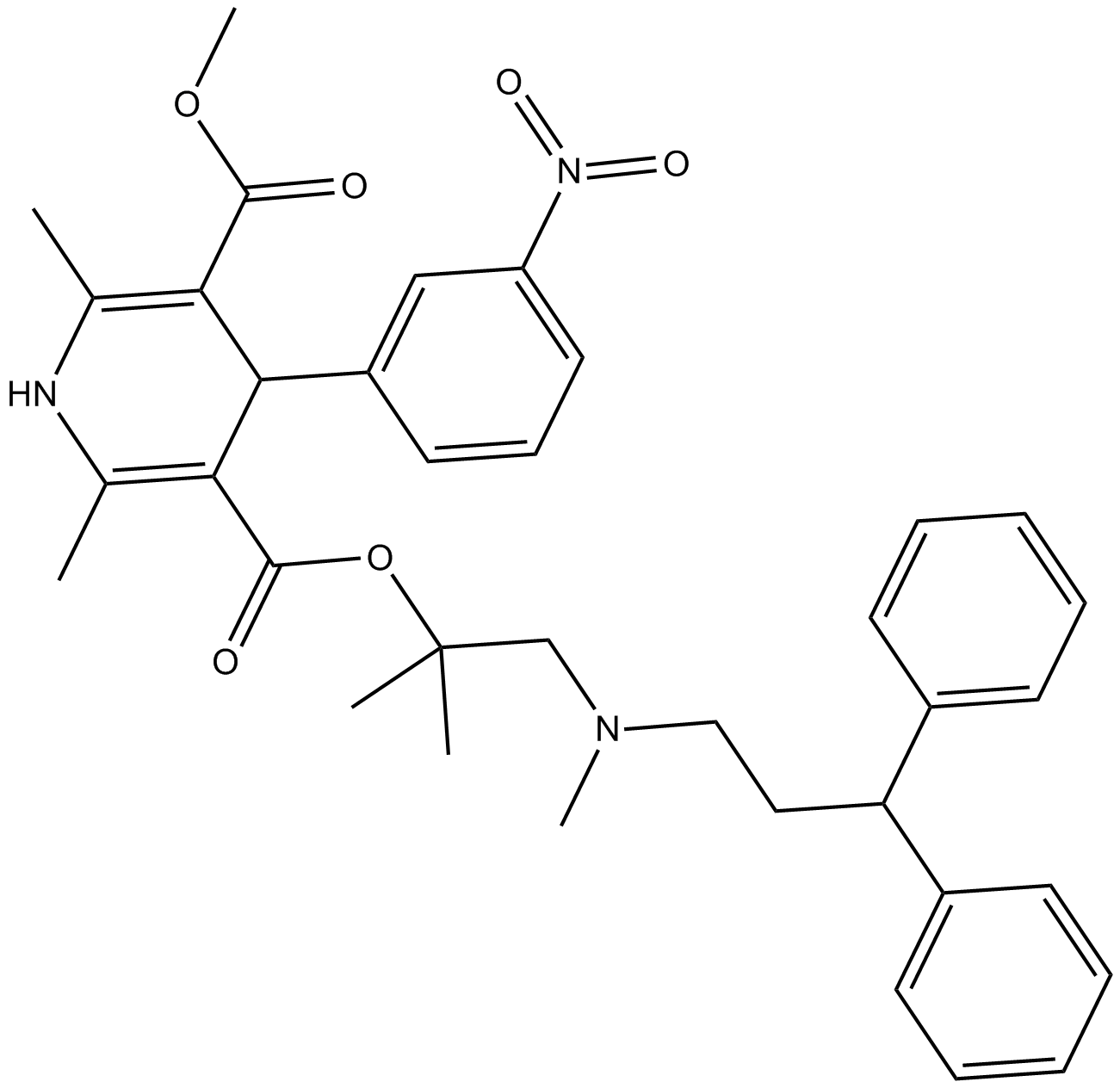Lercanidipine 化学構造