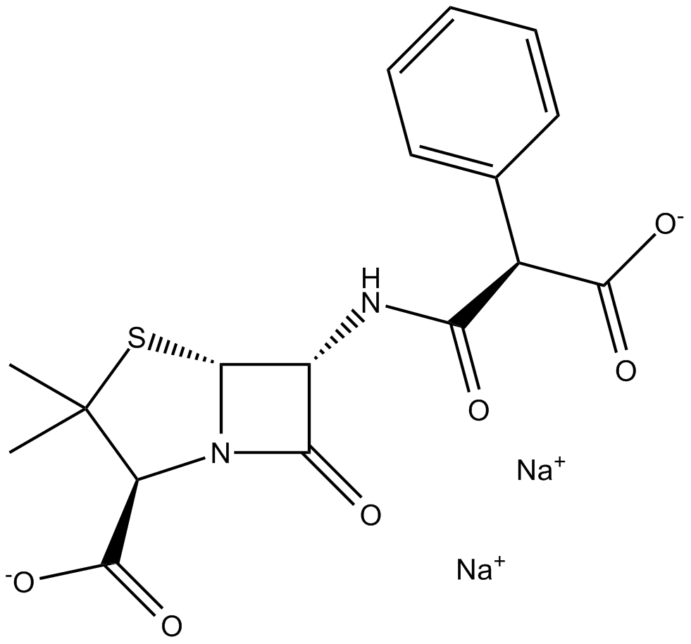 Carbenicillin, Disodium Salt  Chemical Structure