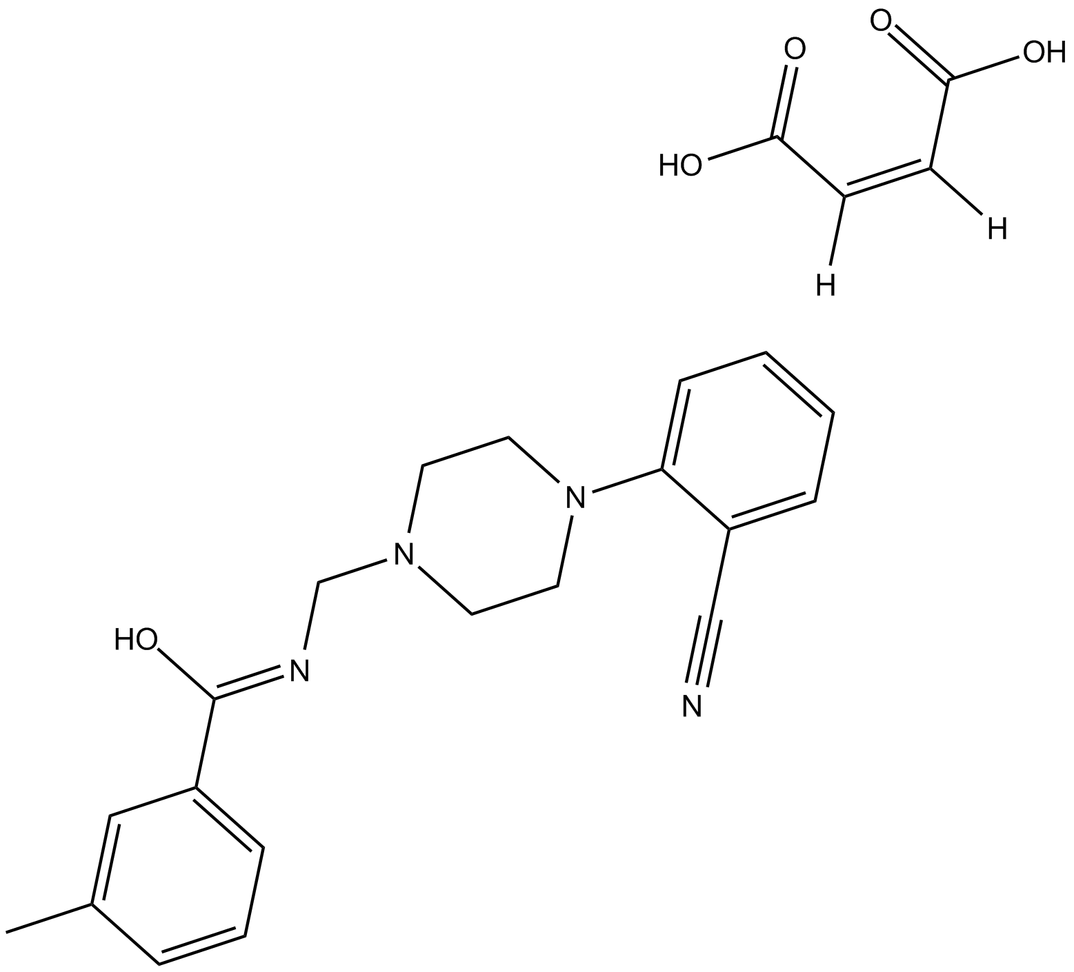 PD 168077 maleate 化学構造