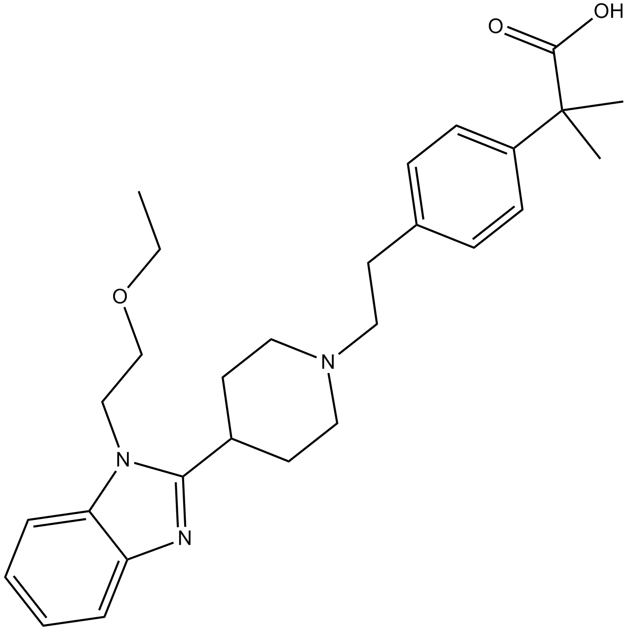 Bilastine  Chemical Structure