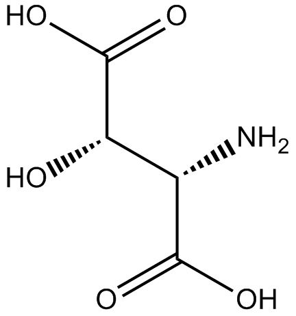 L-(-)-threo-3-Hydroxyaspartic acid Chemische Struktur