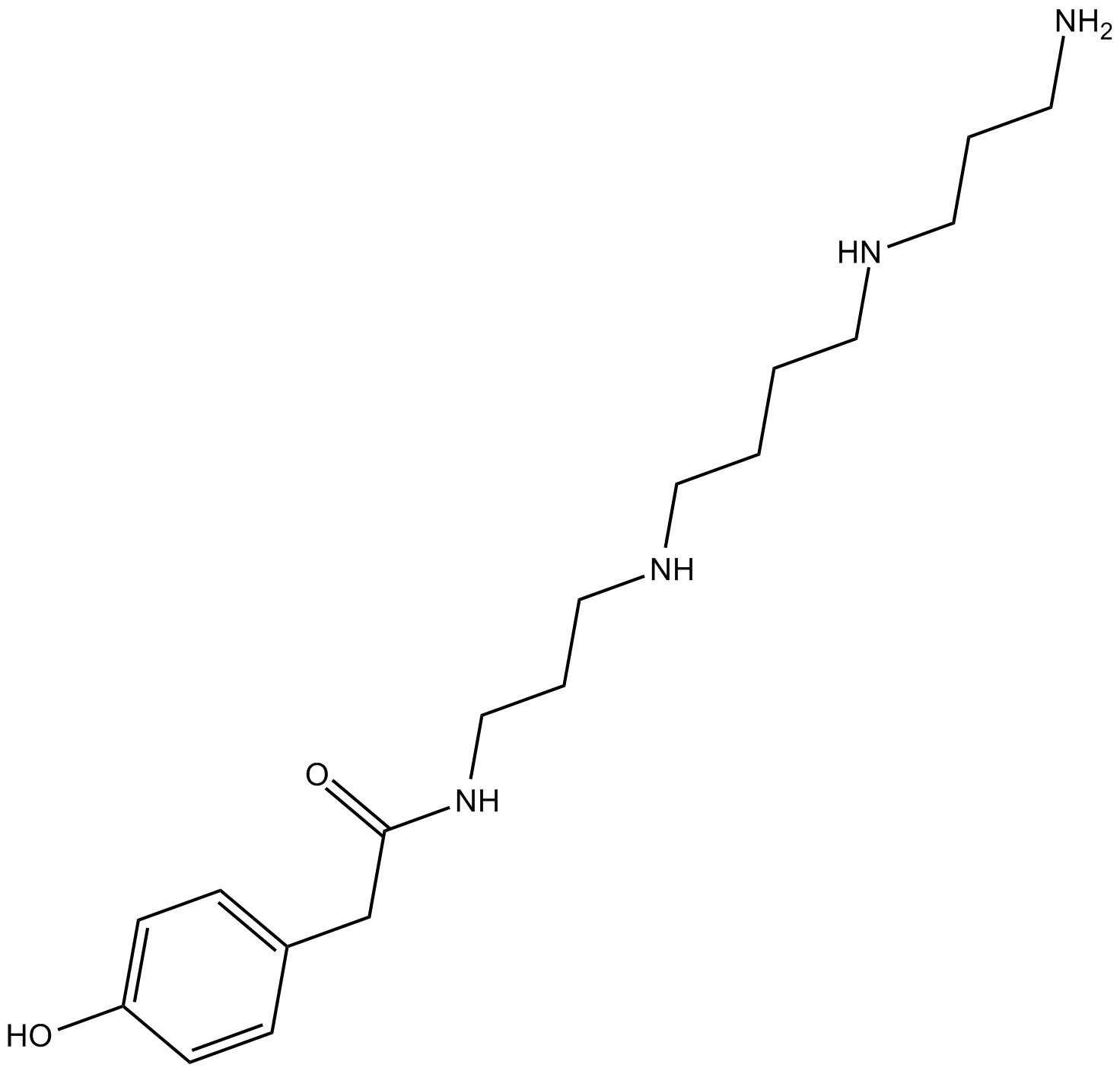 N-(4-Hydroxyphenylacetyl)spermine  Chemical Structure