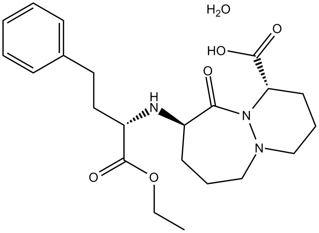 Cilazapril Monohydrate 化学構造