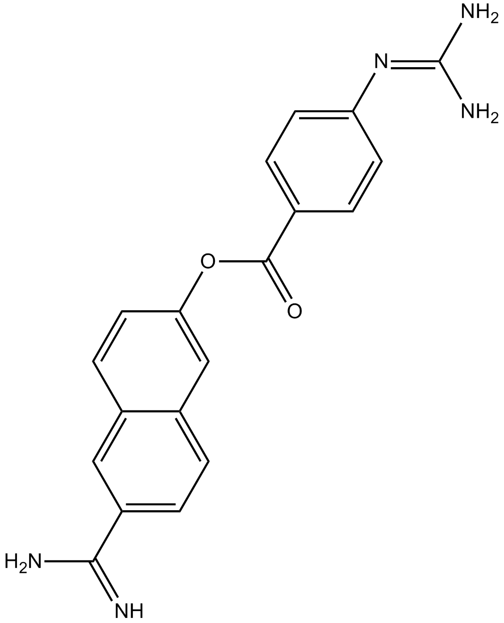 Nafamostat Chemische Struktur