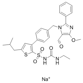 AVE 0991 sodium salt Chemische Struktur