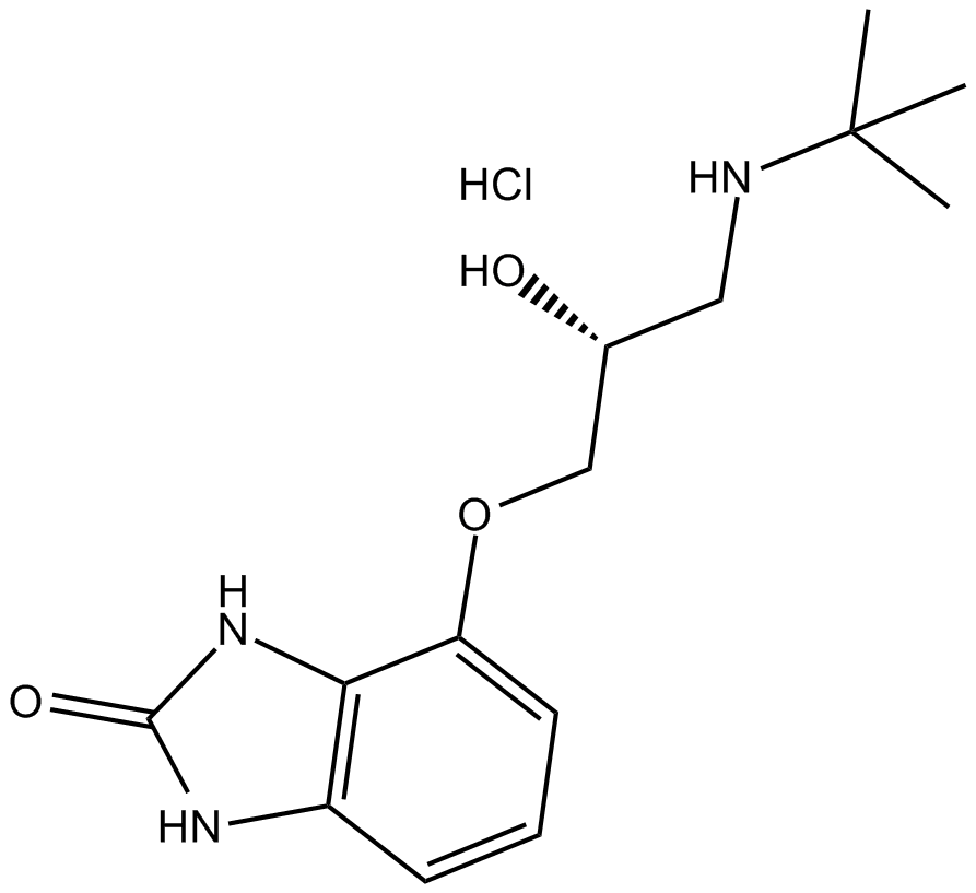 CGP 12177 hydrochloride 化学構造