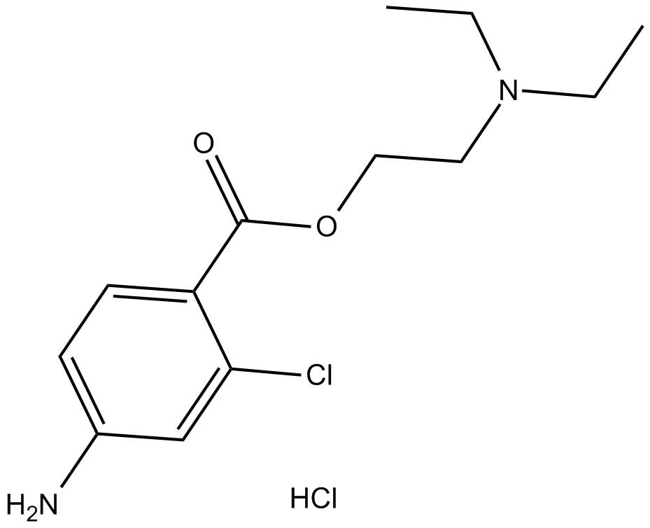 Chloroprocaine HCl Chemische Struktur