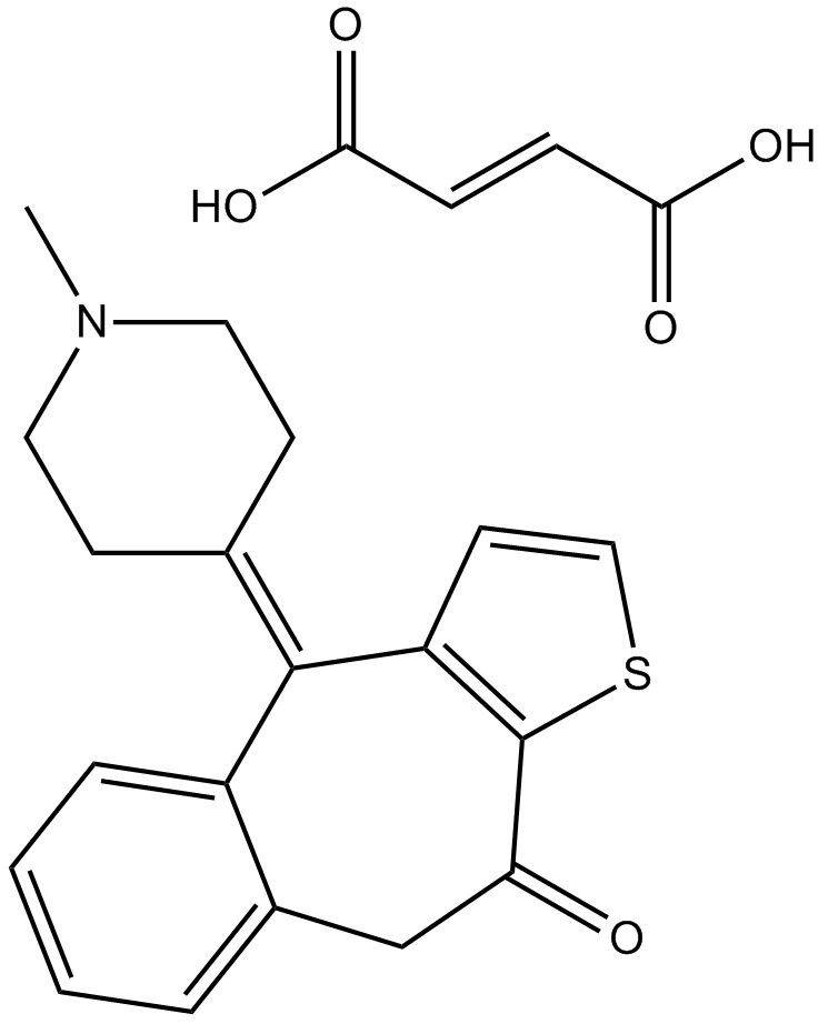 Ketotifen Fumarate  Chemical Structure