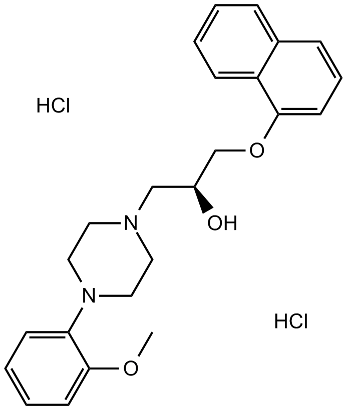 Naftopidil DiHCl 化学構造