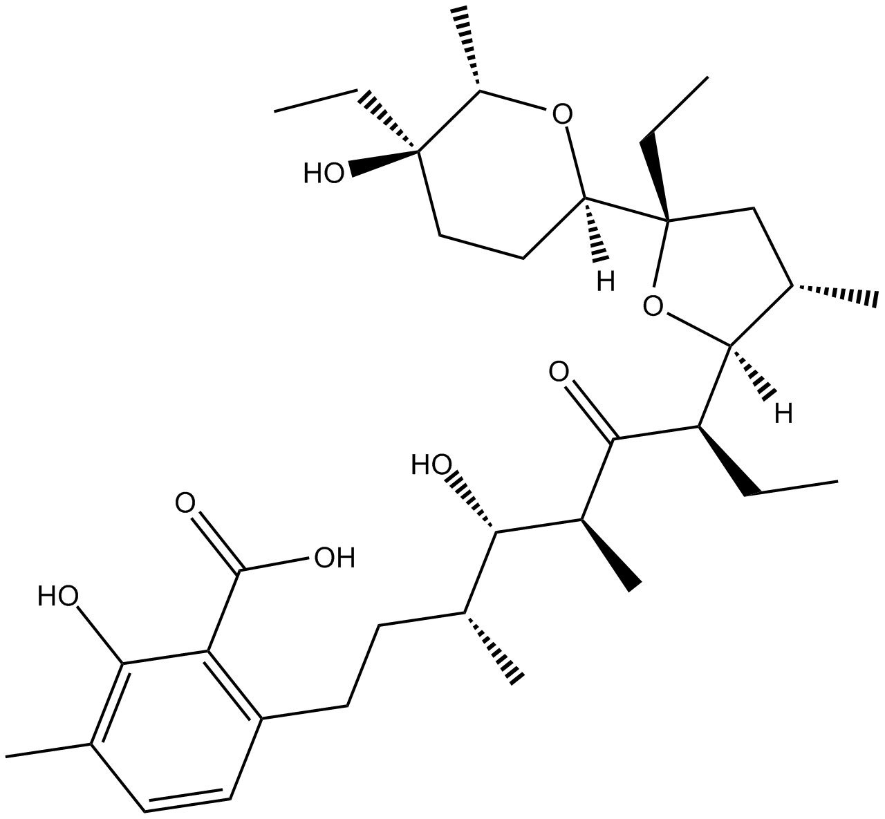 Lasalocid  Chemical Structure