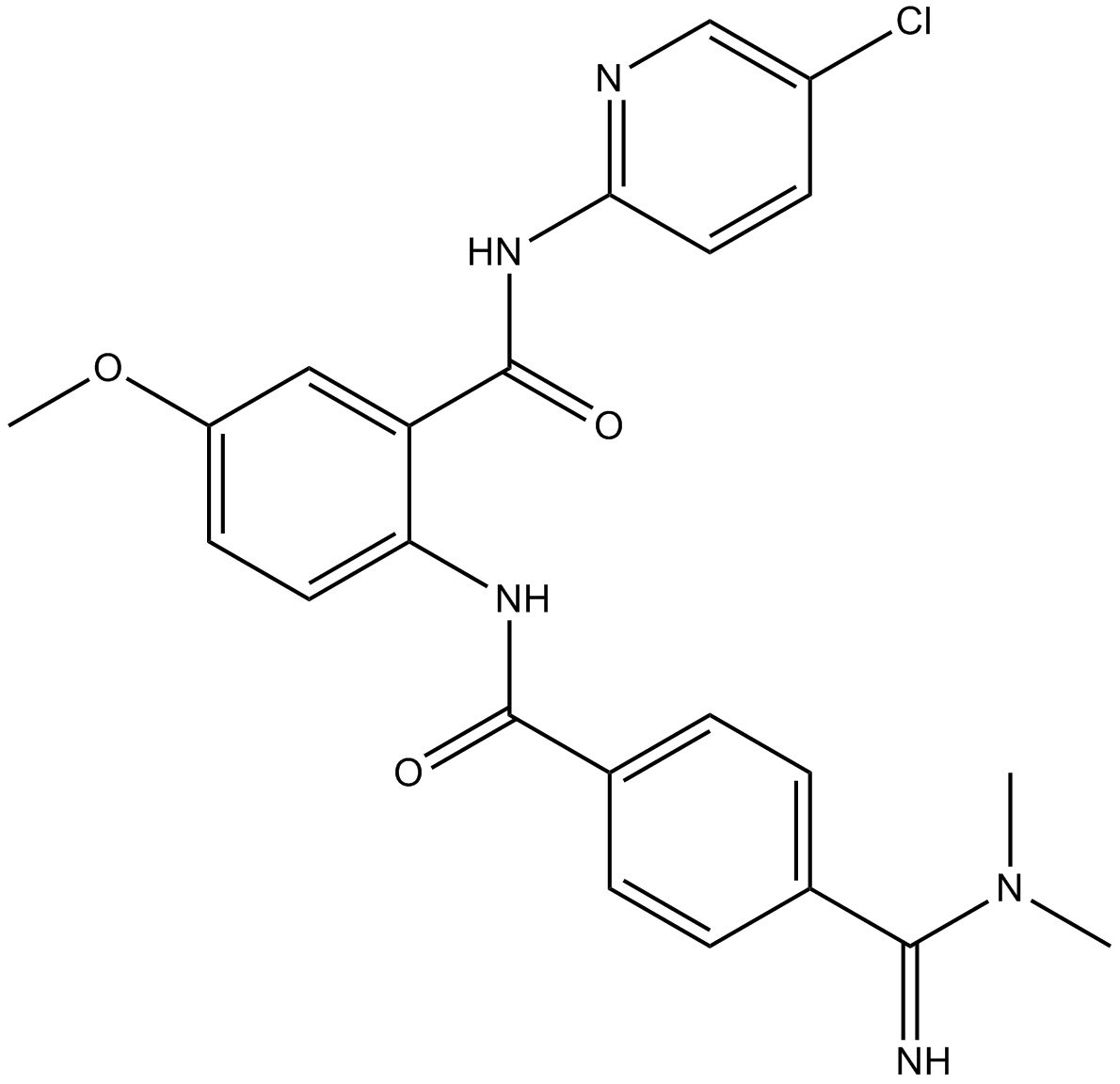 Betrixaban 化学構造