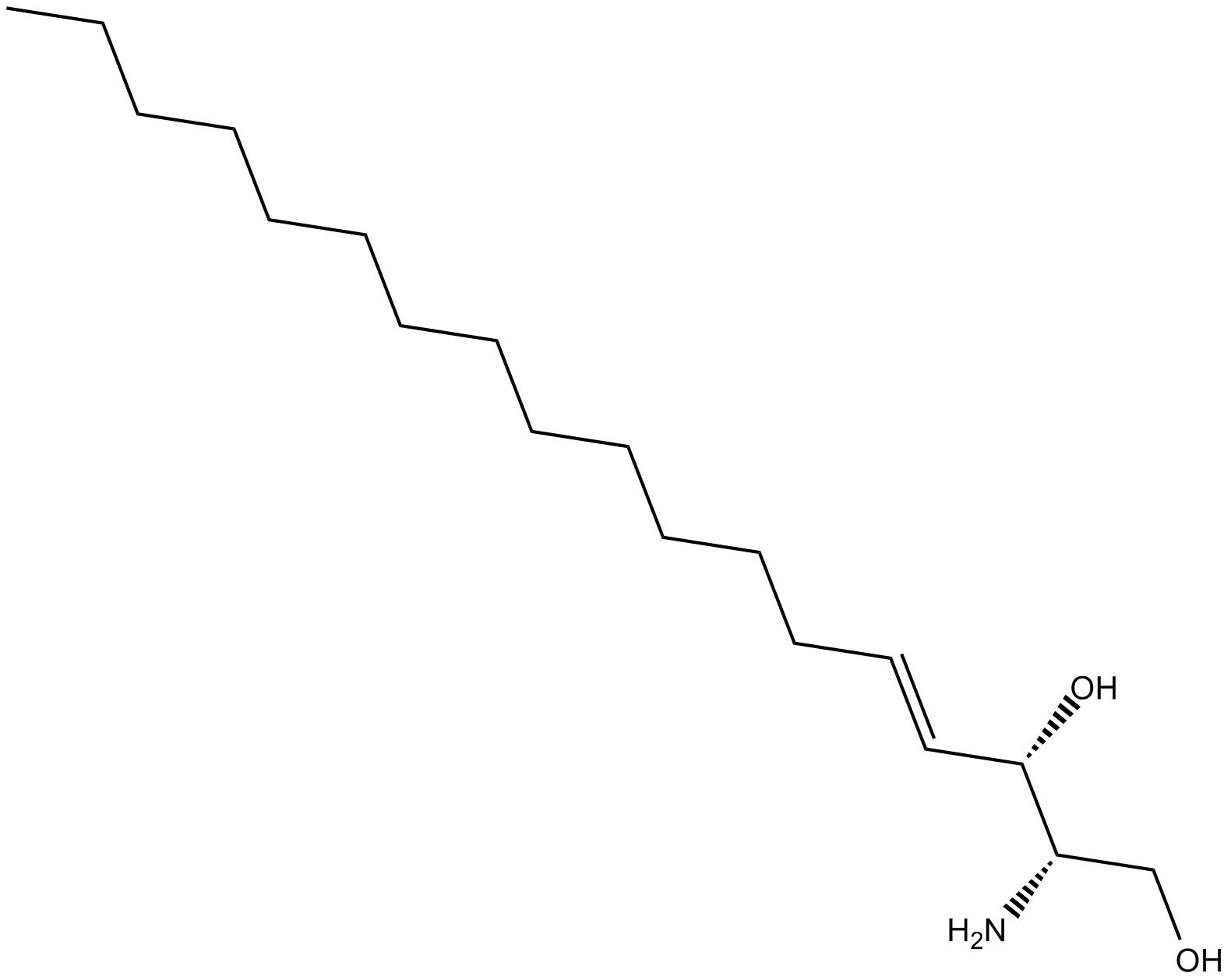 L-threo-Sphingosine C-18  Chemical Structure