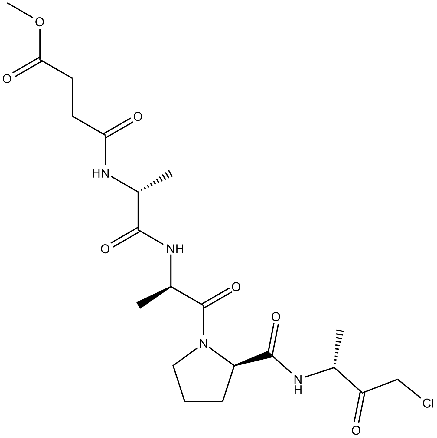 Elastase Inhibitor Chemische Struktur
