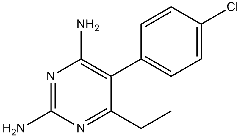 Pyrimethamine 化学構造