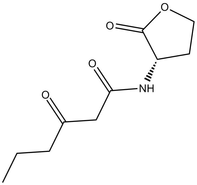 N-(β-ketocaproyl)-L-Homoserine lactone Chemische Struktur
