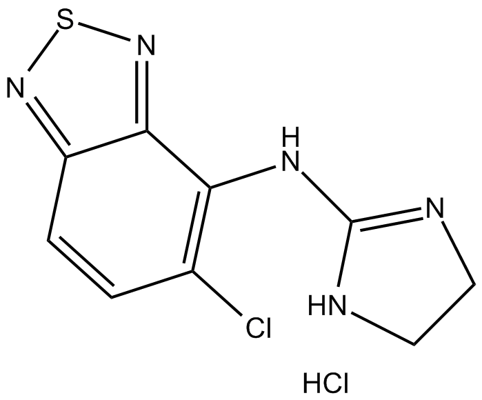 Tizanidine HCl 化学構造