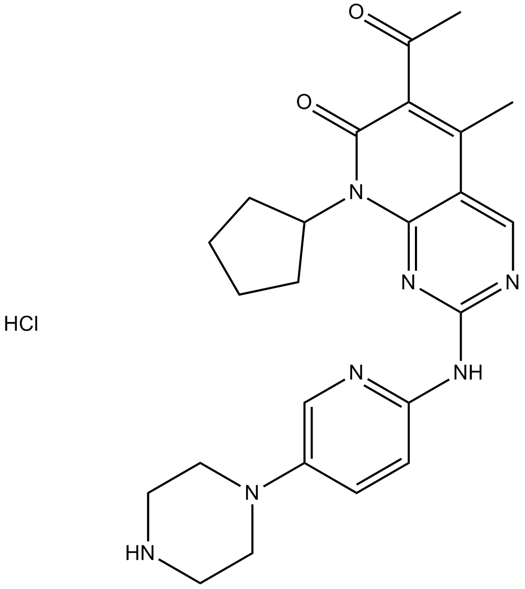 PD 0332991 (Palbociclib) HCl Chemical Structure