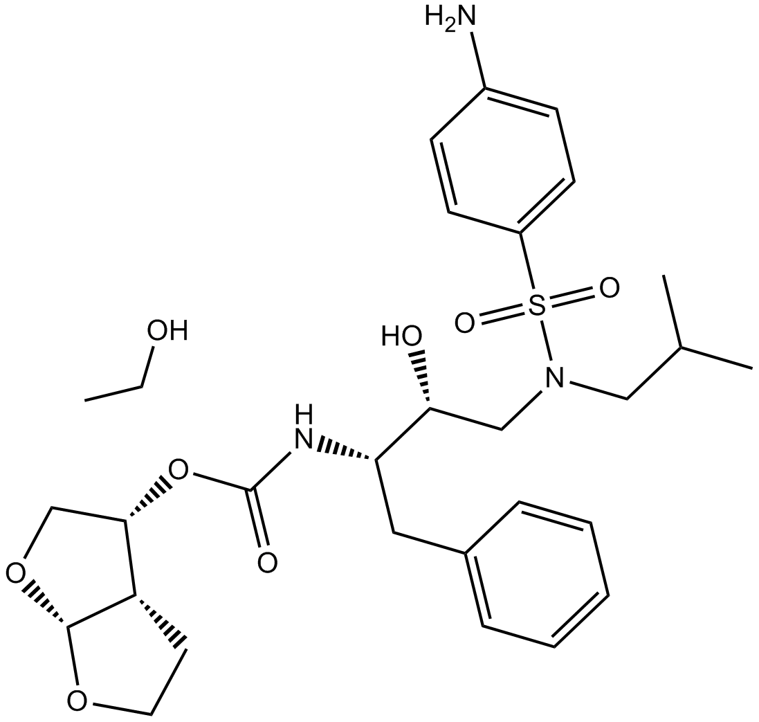 Darunavir Ethanolate Chemische Struktur