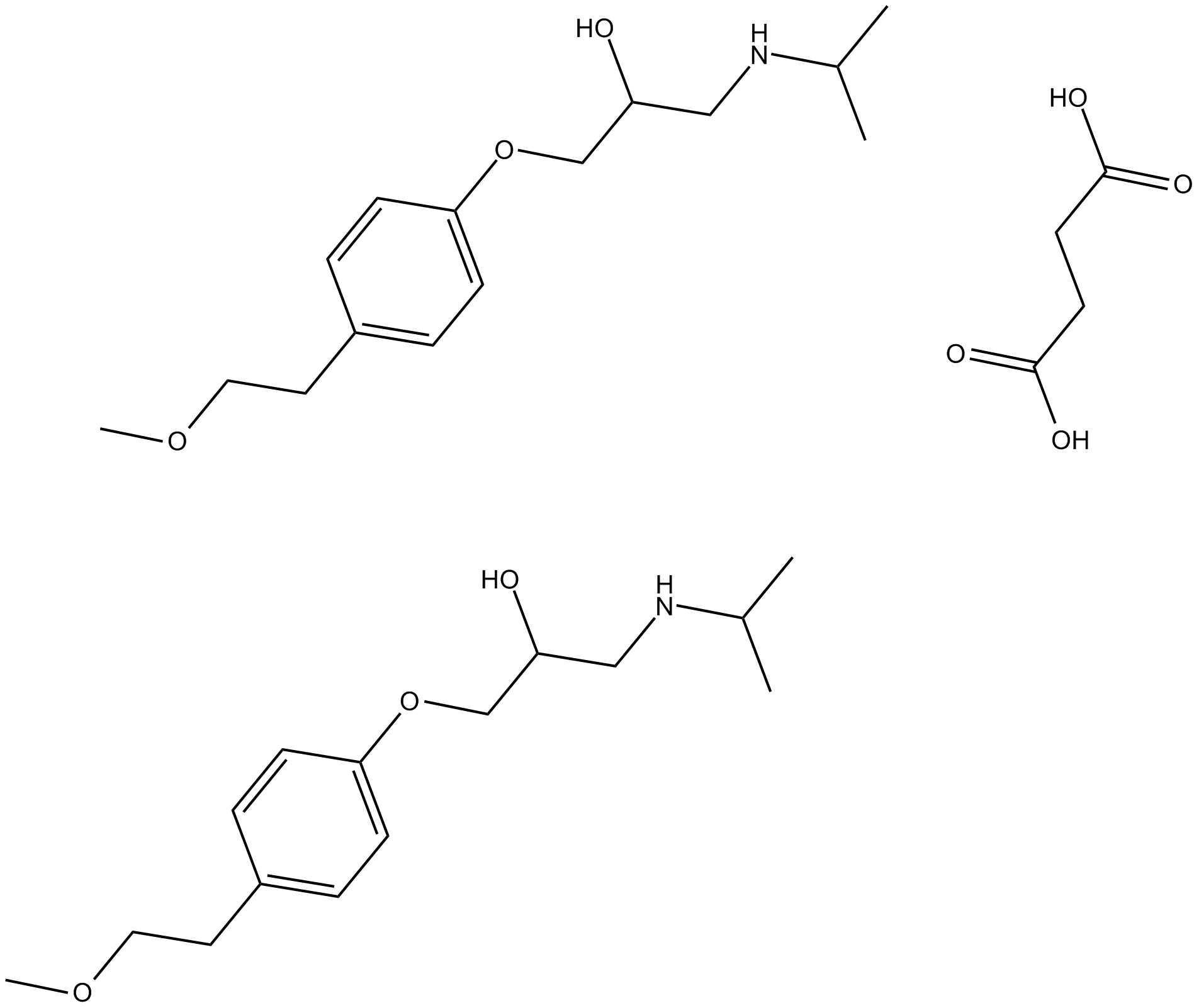 Metoprolol Succinate Chemische Struktur