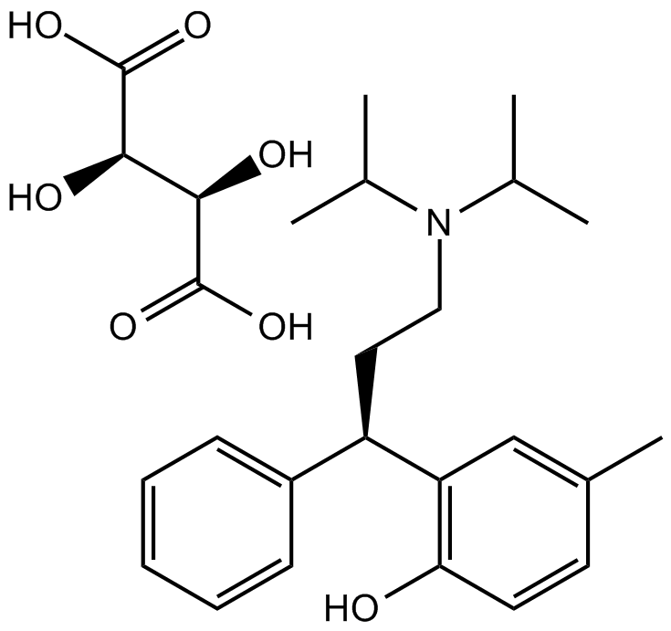 Tolterodine tartrate  Chemical Structure