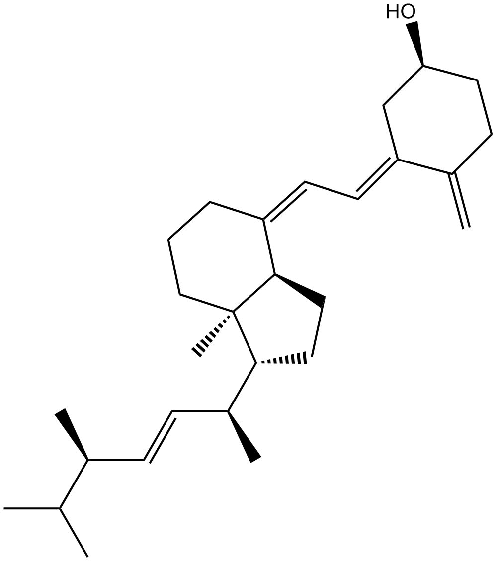 Vitamin D2 (Ergocalciferol) 化学構造