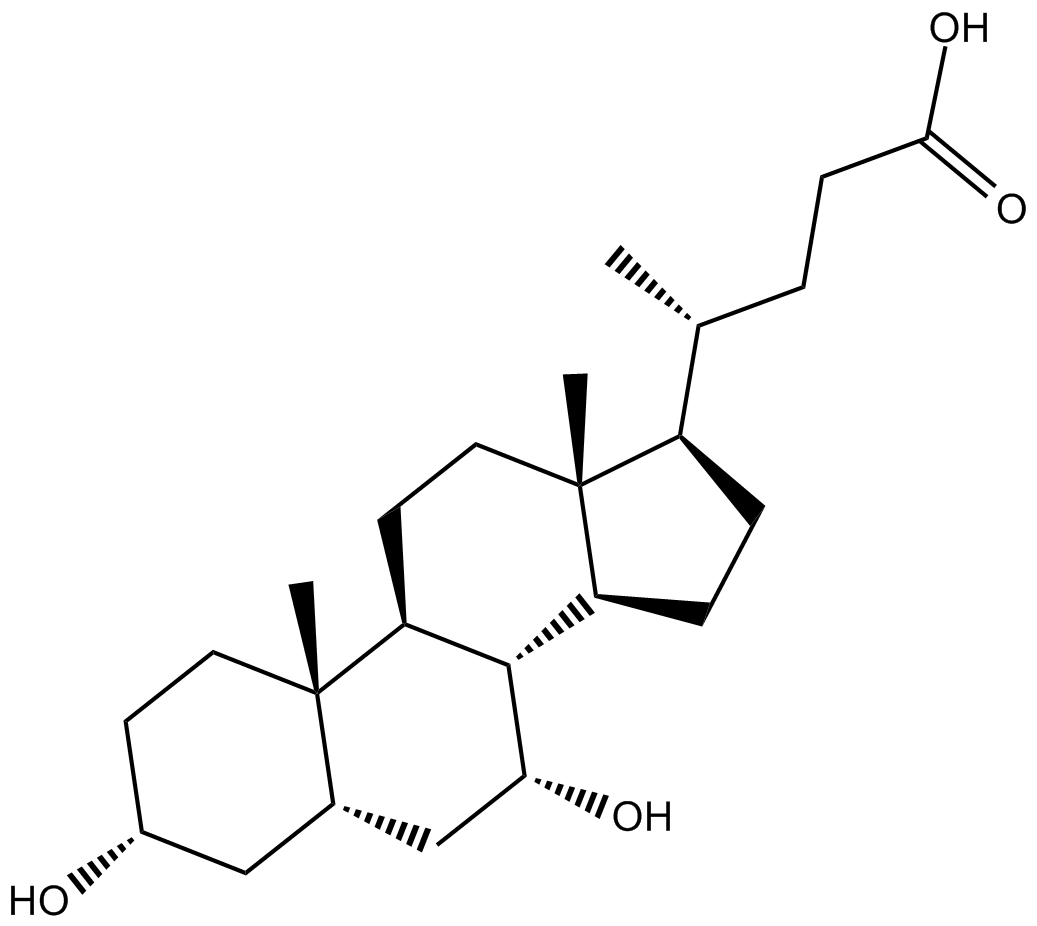 Chenodeoxycholic Acid 化学構造