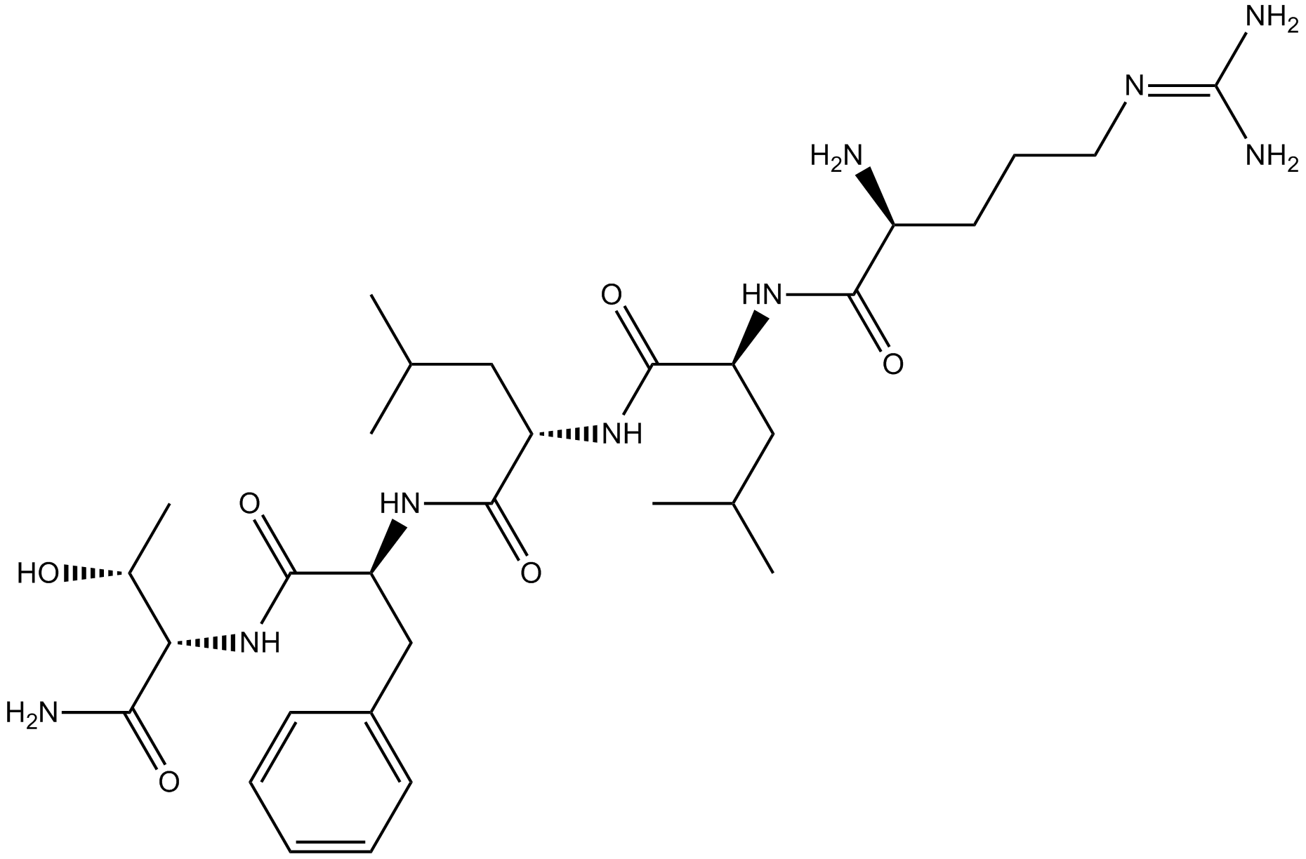 RLLFT-NH2 Chemische Struktur
