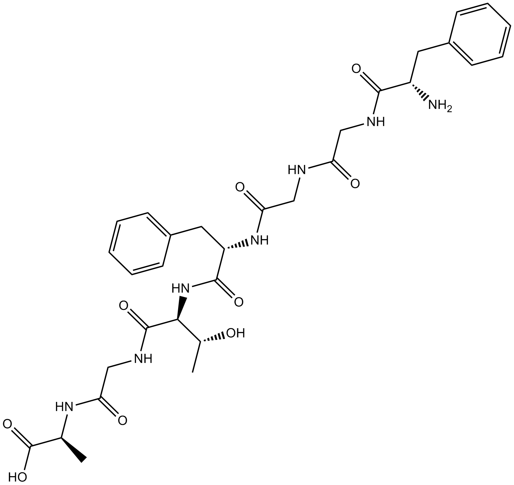 Nociceptin (1-7) 化学構造