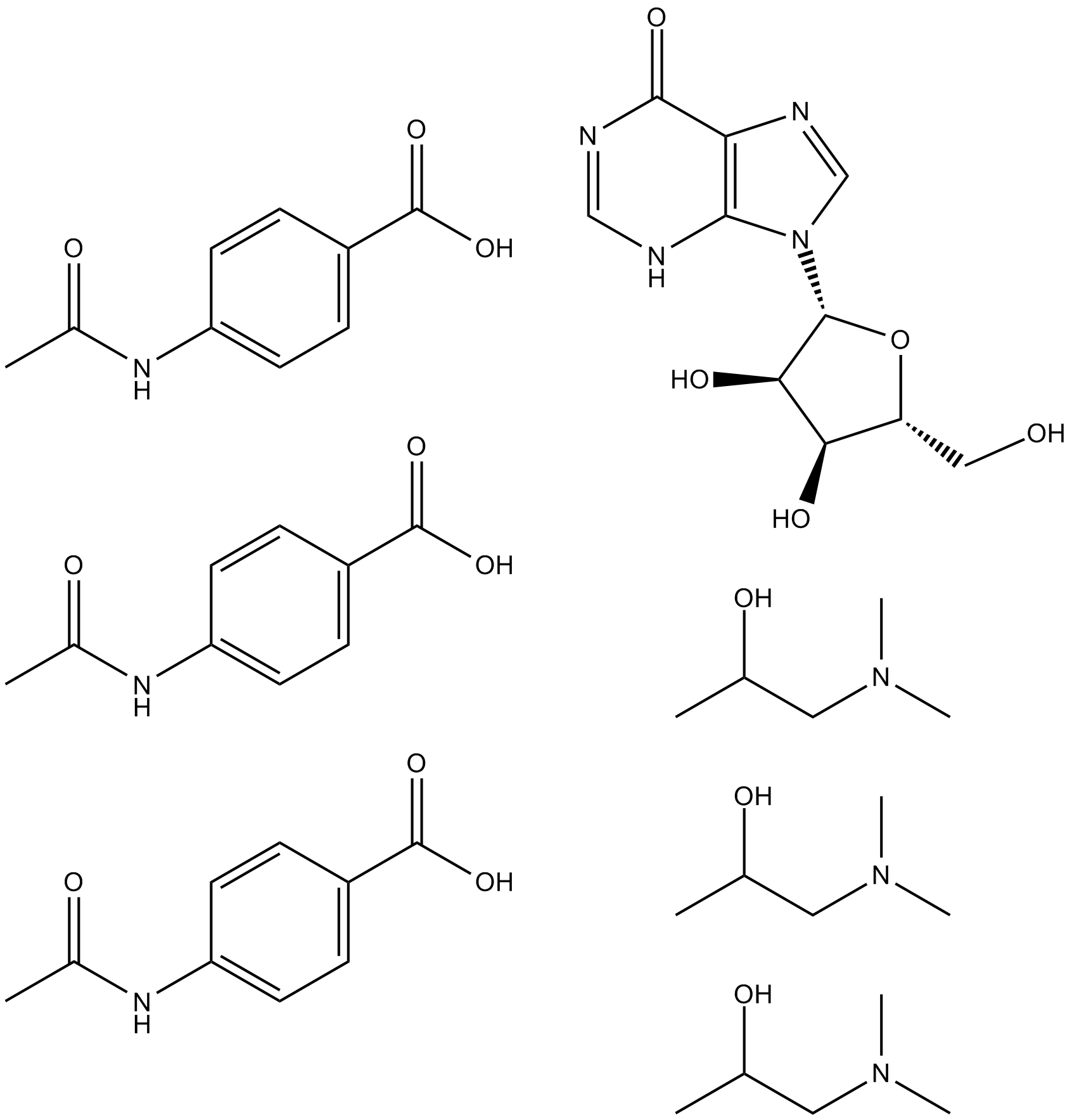 Isoprinosine Chemische Struktur