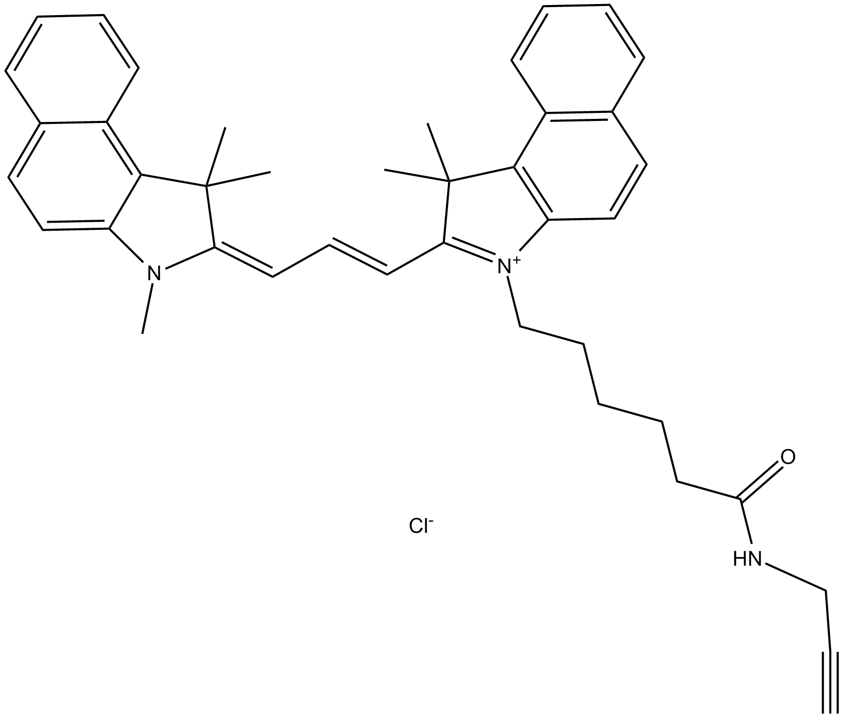 Cyanine3.5 alkyne التركيب الكيميائي