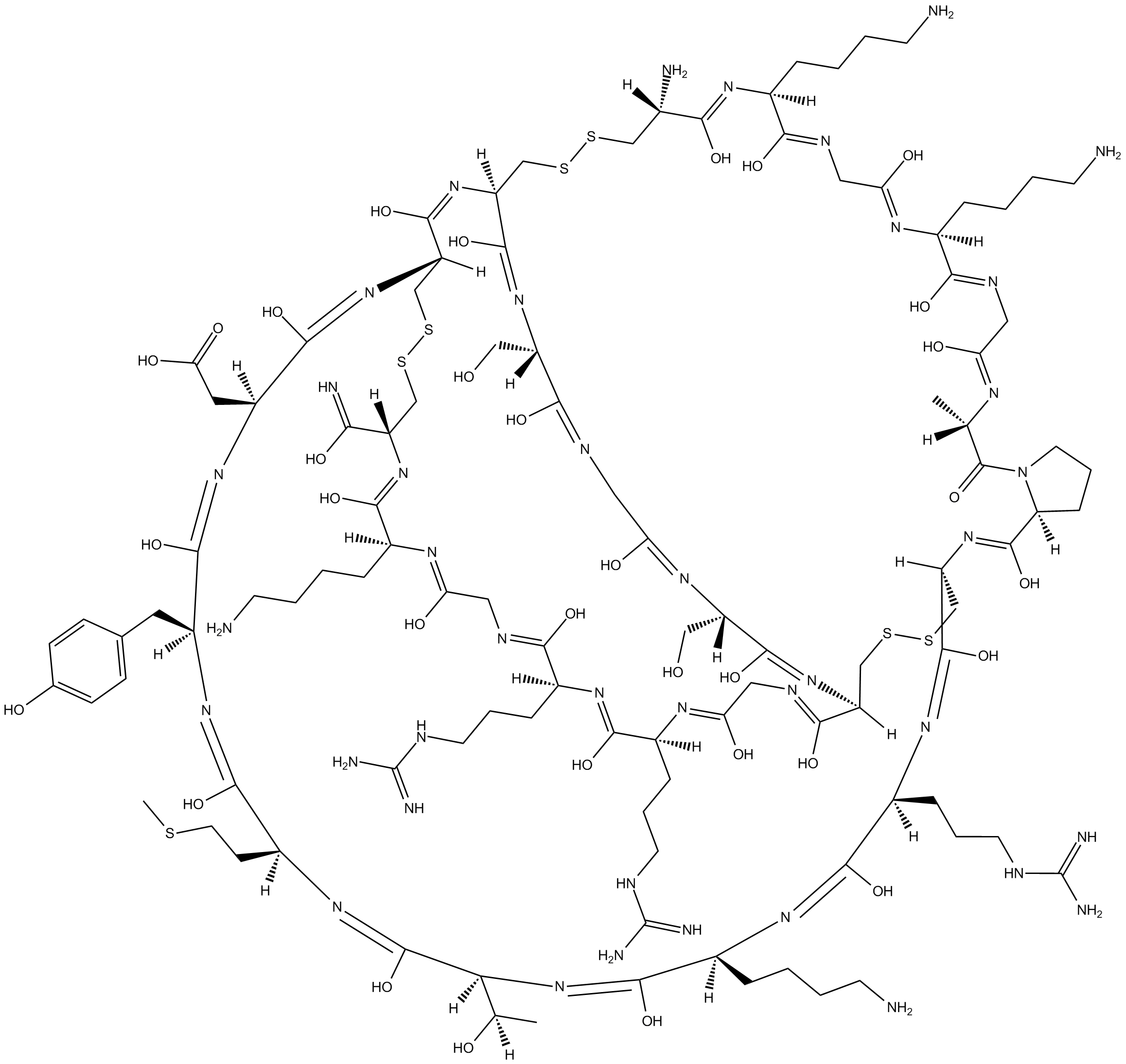 ω-Conotoxin MVIIC  Chemical Structure