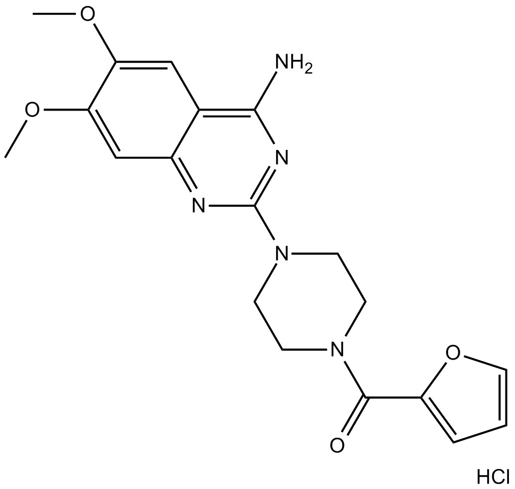 Prazosin HCl 化学構造