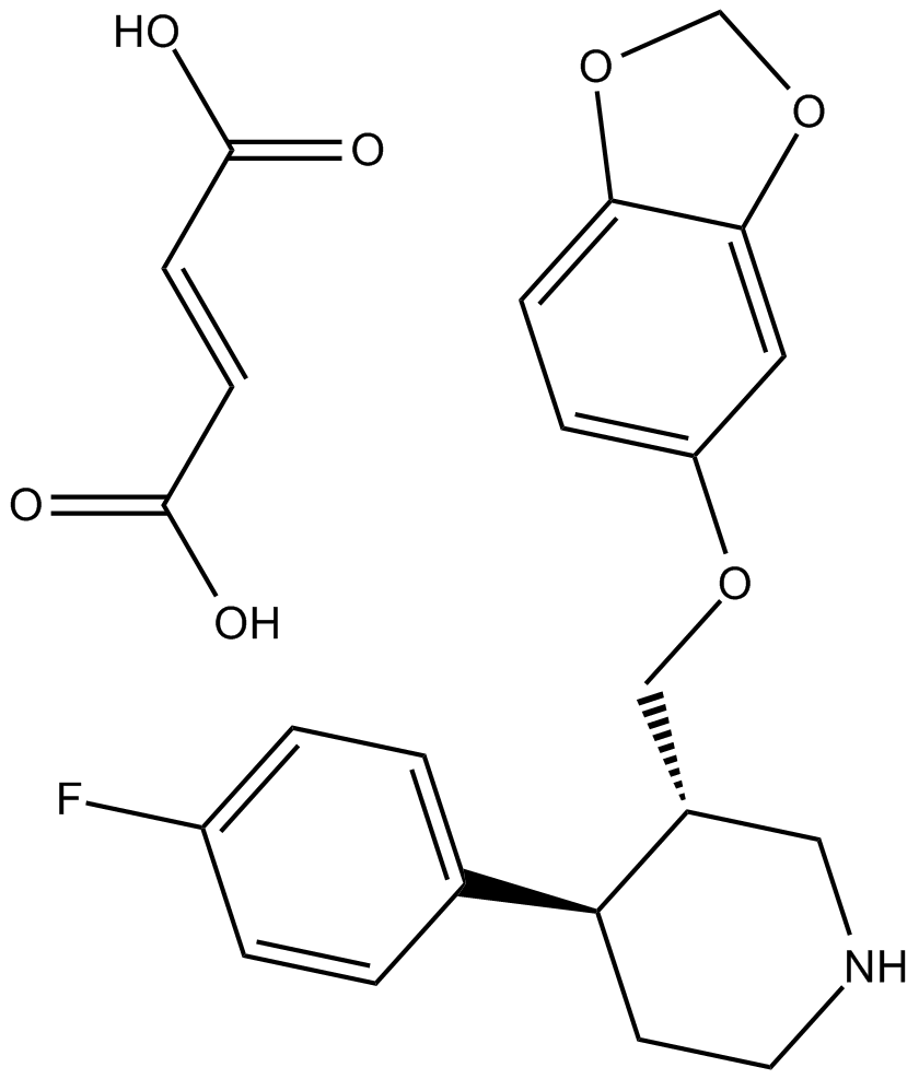 Paroxetine maleate 化学構造