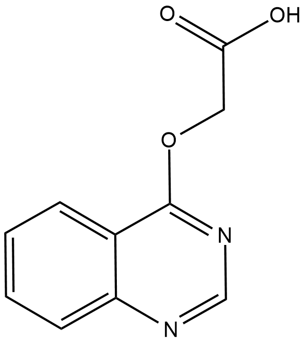(QUINAZOLIN-4-YLOXY)-ACETIC ACID التركيب الكيميائي