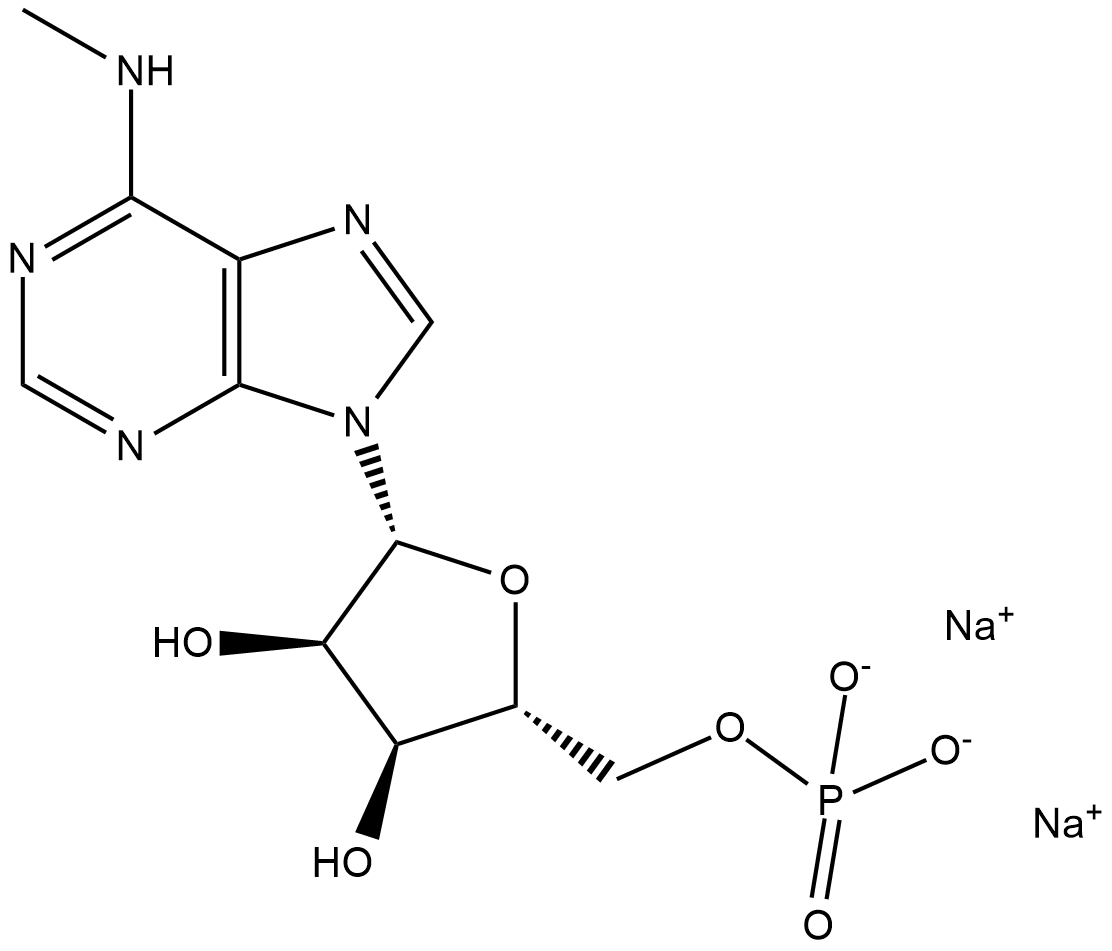 N6-Methyladenosine 5'-monophosphate (sodium salt) Chemical Structure