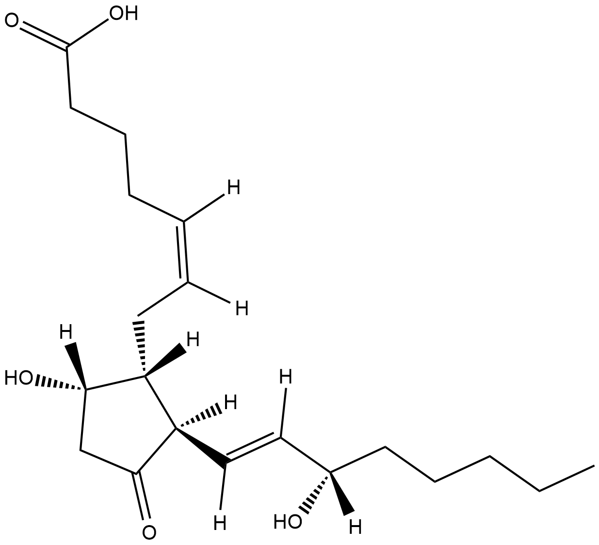 Prostaglandin D2 التركيب الكيميائي